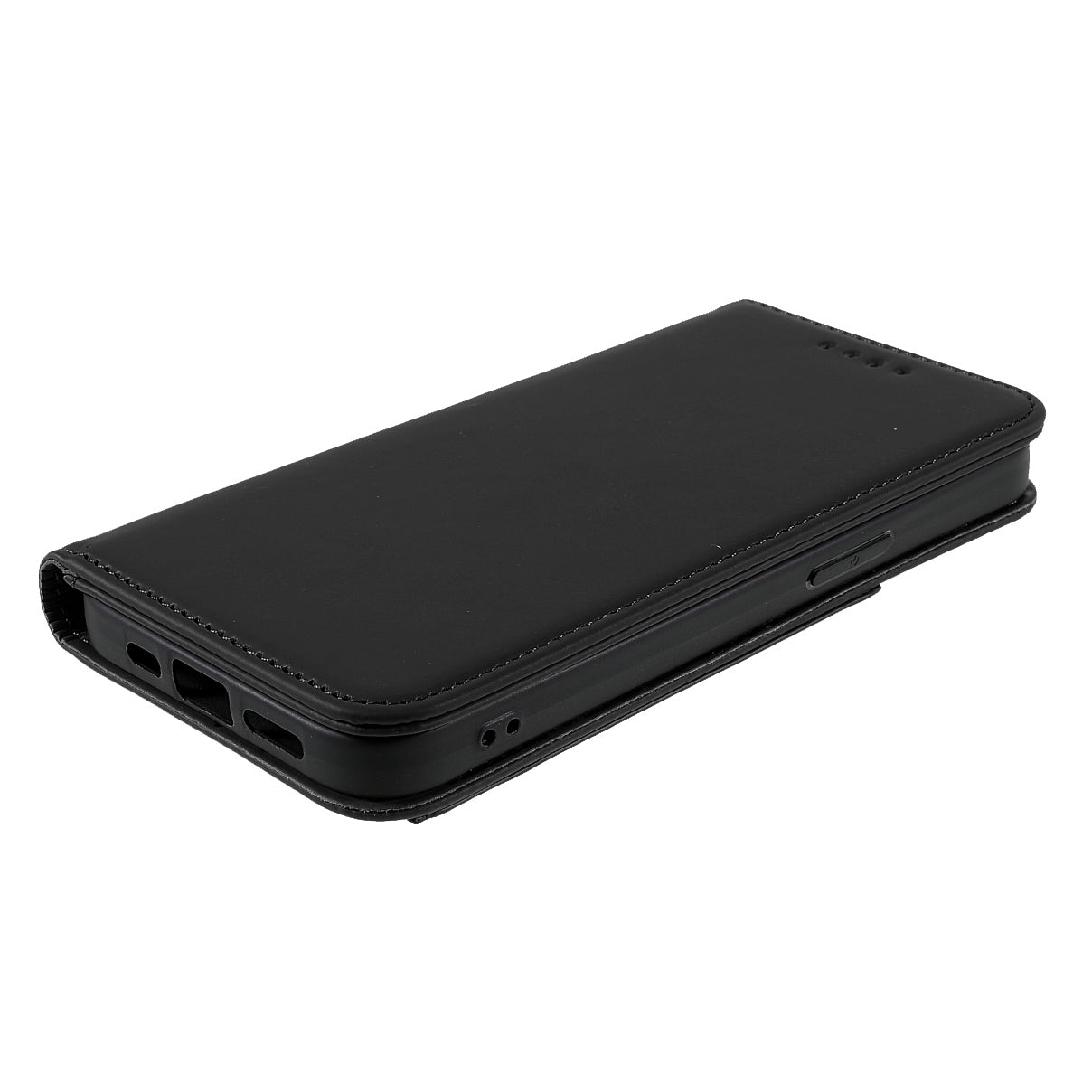 Skin-touch Feeling Kickstand Wallet Leather Case with Magnetic Auto-absorbed Closure for iPhone 13 Pro 6.1 inch