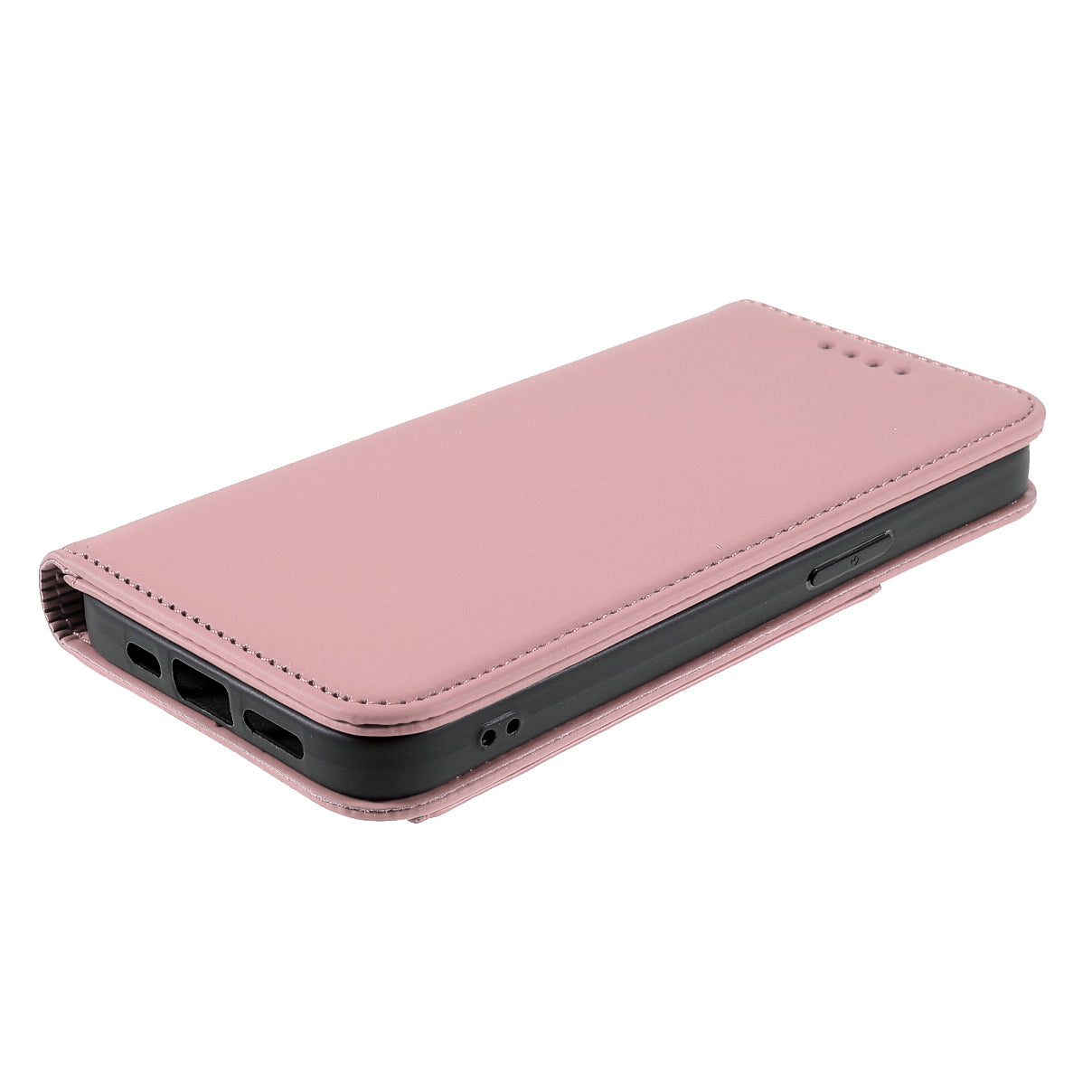 Skin-touch Feeling Kickstand Wallet Leather Case with Magnetic Auto-absorbed Closure for iPhone 13 Pro 6.1 inch