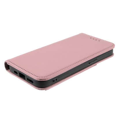 Skin-touch Feeling Kickstand Wallet Leather Case with Magnetic Auto-absorbed Closure for iPhone 13 Pro 6.1 inch