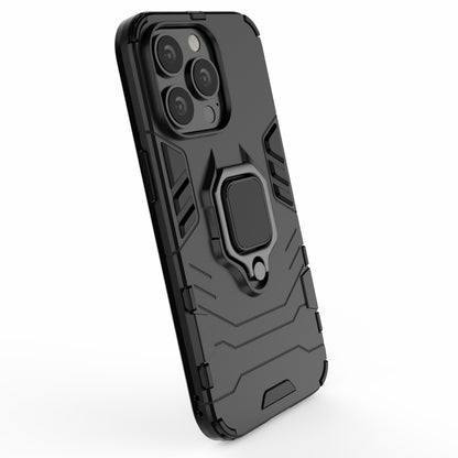 Ring Holder Kickstand Design 2-in-1 PC TPU Hybrid Case Drop-proof Cover for iPhone 13 Pro 6.1 inch
