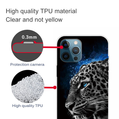 Clear Cute Pattern Printing Design Slim Lightweight Protective TPU Cover for iPhone 13 Pro 6.1 inch