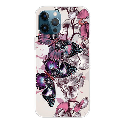 Clear Cute Pattern Printing Design Slim Lightweight Protective TPU Cover for iPhone 13 Pro 6.1 inch