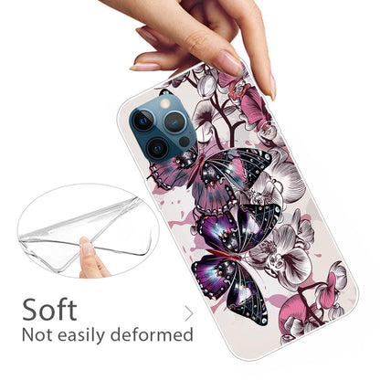 Clear Cute Pattern Printing Design Slim Lightweight Protective TPU Cover for iPhone 13 Pro 6.1 inch
