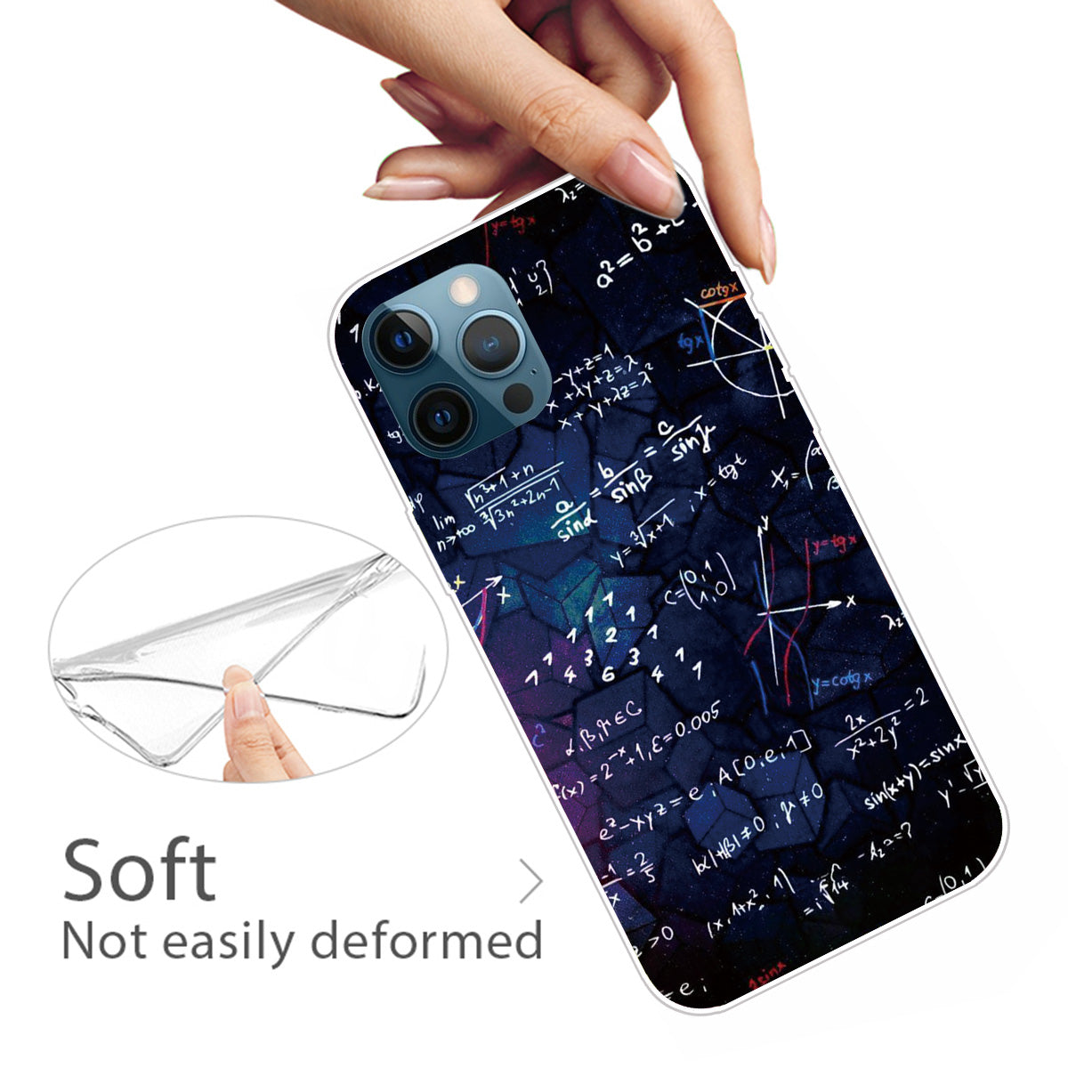 Creative Cute Pattern Printing Flexible TPU Shockproof Protective Case Cover for iPhone 13 Pro Max 6.7 inch