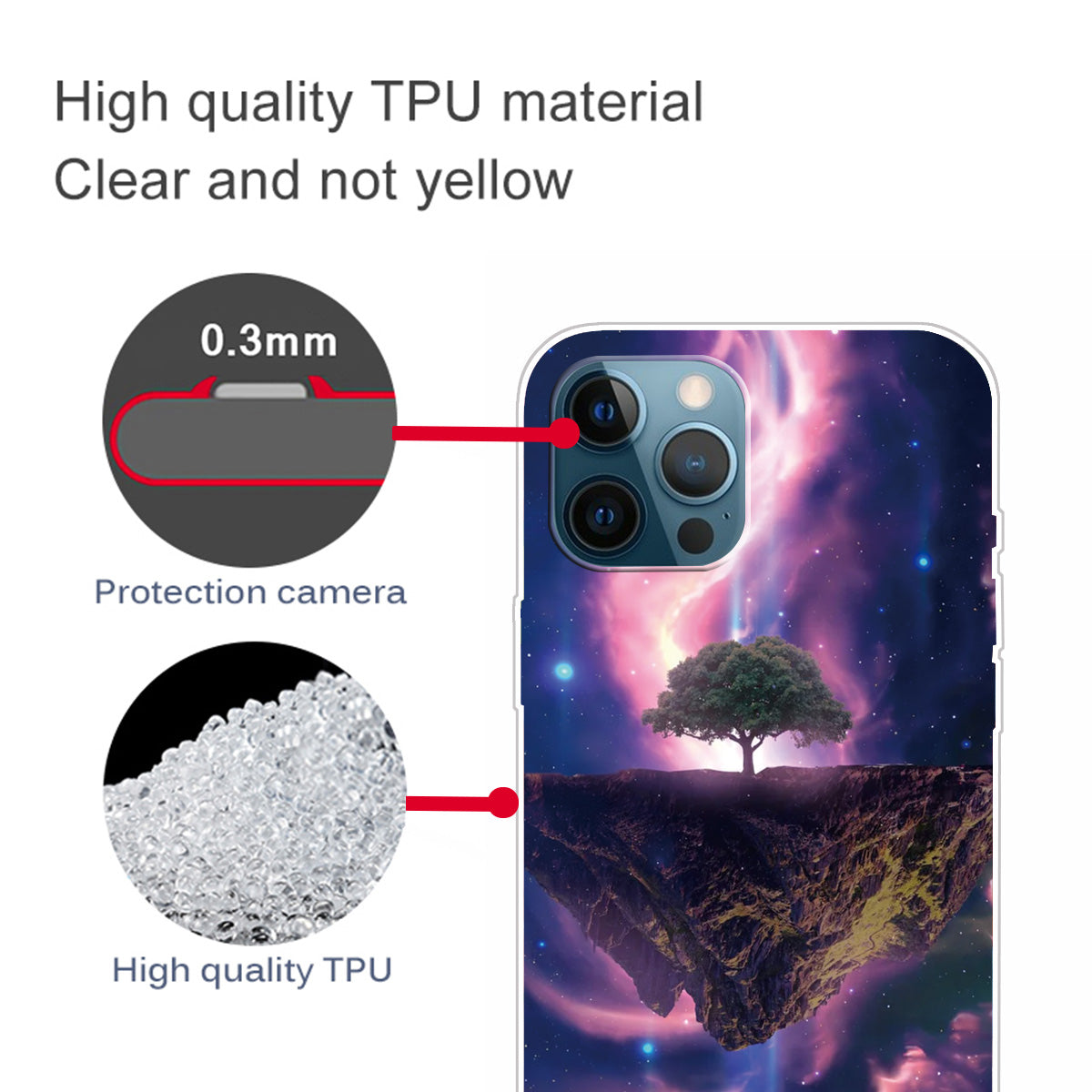 Creative Cute Pattern Printing Flexible TPU Shockproof Protective Case Cover for iPhone 13 Pro Max 6.7 inch