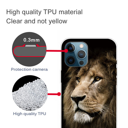 Creative Cute Pattern Printing Flexible TPU Shockproof Protective Case Cover for iPhone 13 Pro Max 6.7 inch