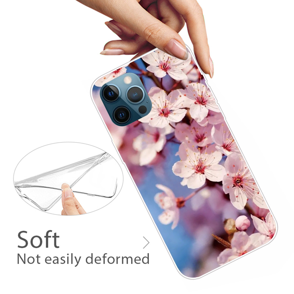 Creative Cute Pattern Printing Flexible TPU Shockproof Protective Case Cover for iPhone 13 Pro Max 6.7 inch
