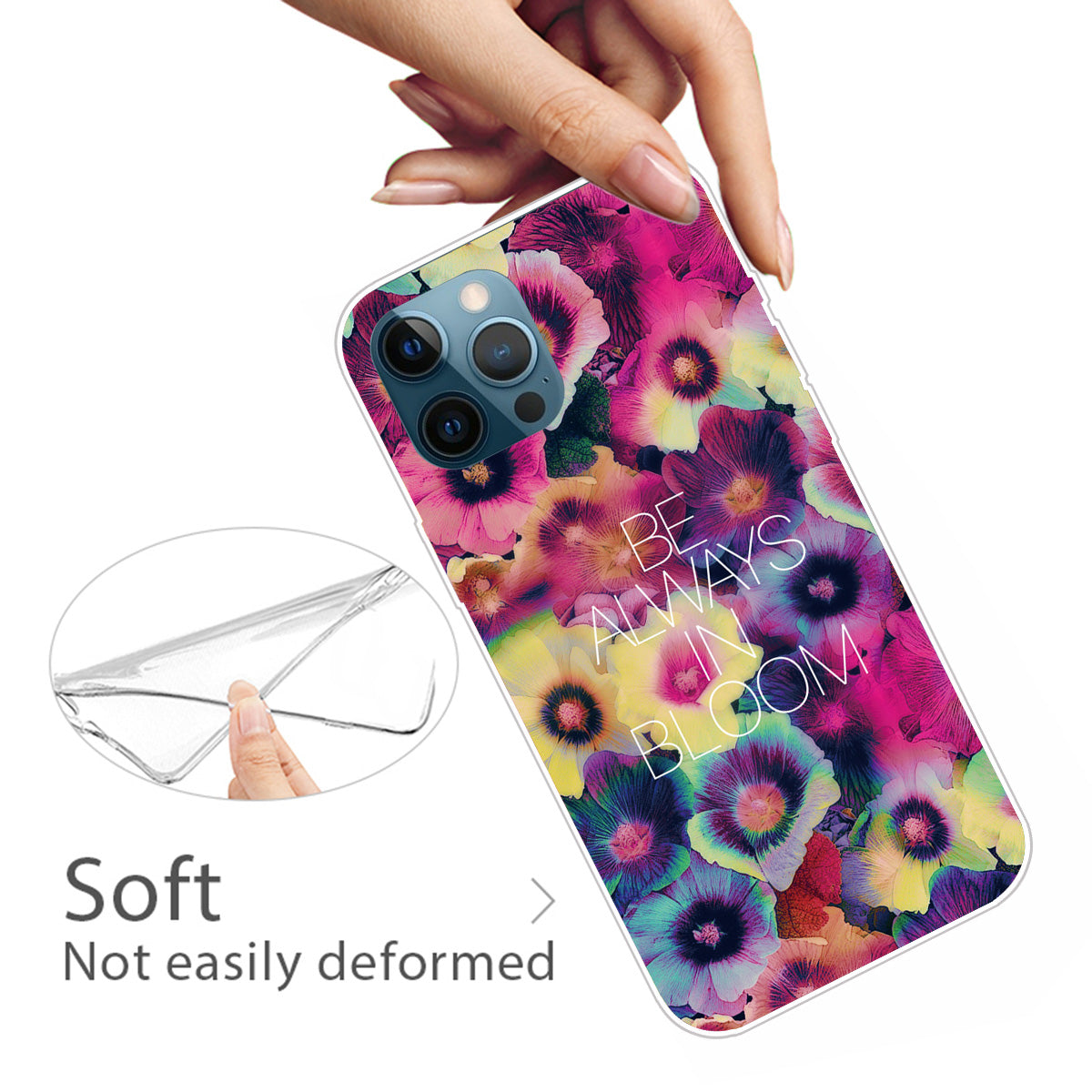 Creative Cute Pattern Printing Flexible TPU Shockproof Protective Case Cover for iPhone 13 Pro Max 6.7 inch