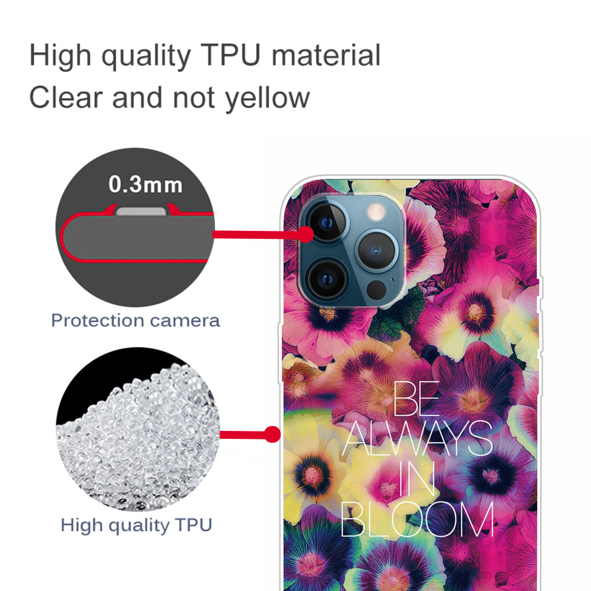 Creative Cute Pattern Printing Flexible TPU Shockproof Protective Case Cover for iPhone 13 Pro Max 6.7 inch