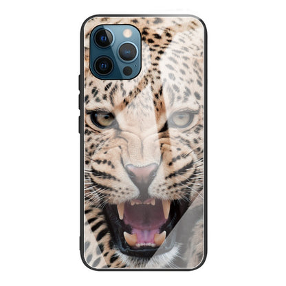 Anti-scratch Pattern Printing Glass + TPU Combo Hybrid Cover for iPhone 13 Pro 6.1 inch