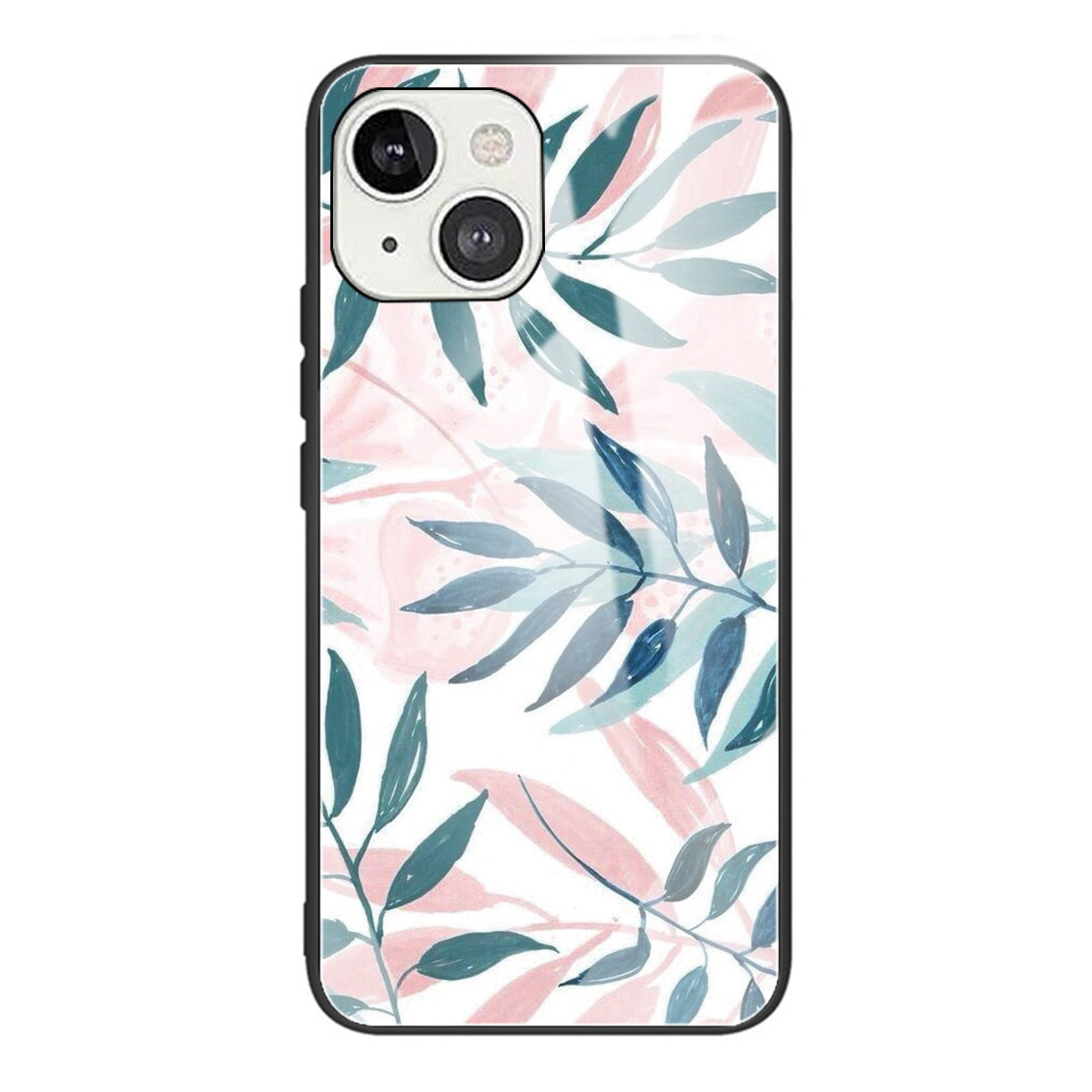 Scratch-proof Pattern Printing Glass + TPU Combo Hybrid Cover for iPhone 13 Pro Max 6.7 inch