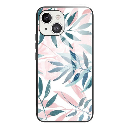 Scratch-proof Pattern Printing Glass + TPU Combo Hybrid Cover for iPhone 13 Pro Max 6.7 inch