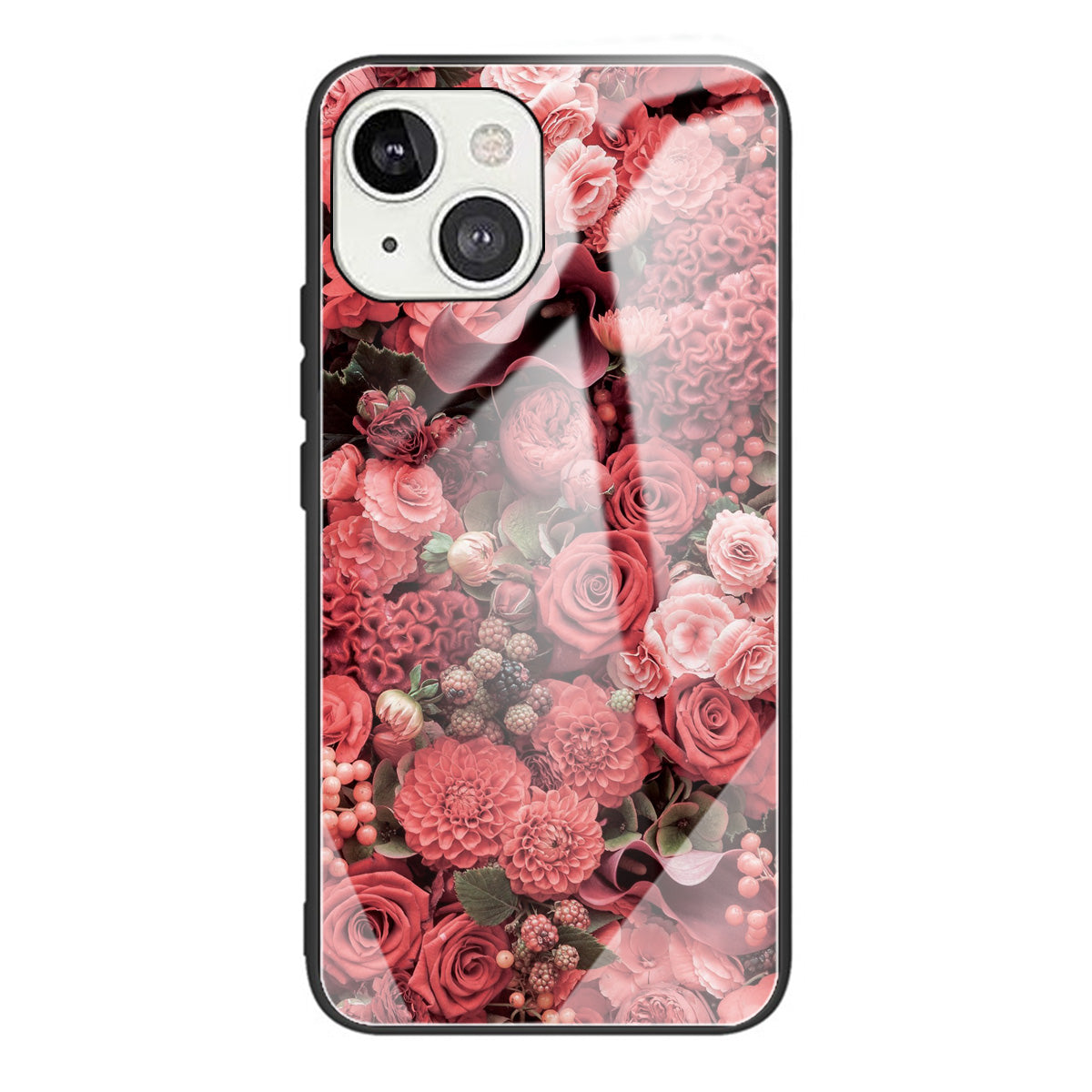 Scratch-proof Pattern Printing Glass + TPU Combo Hybrid Cover for iPhone 13 Pro Max 6.7 inch