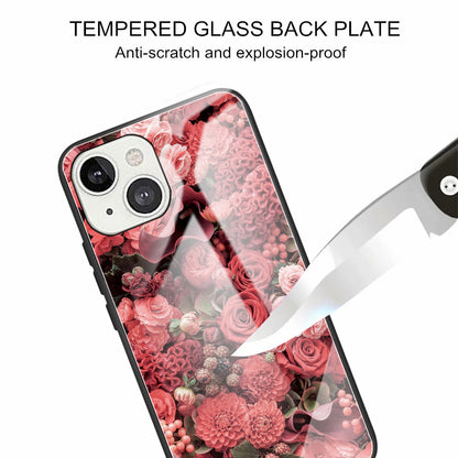 Scratch-proof Pattern Printing Glass + TPU Combo Hybrid Cover for iPhone 13 Pro Max 6.7 inch