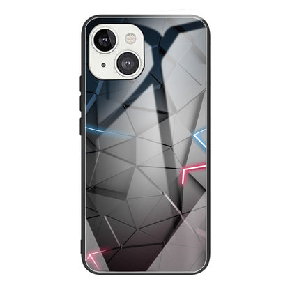 Scratch-proof Pattern Printing Glass + TPU Combo Hybrid Cover for iPhone 13 Pro Max 6.7 inch