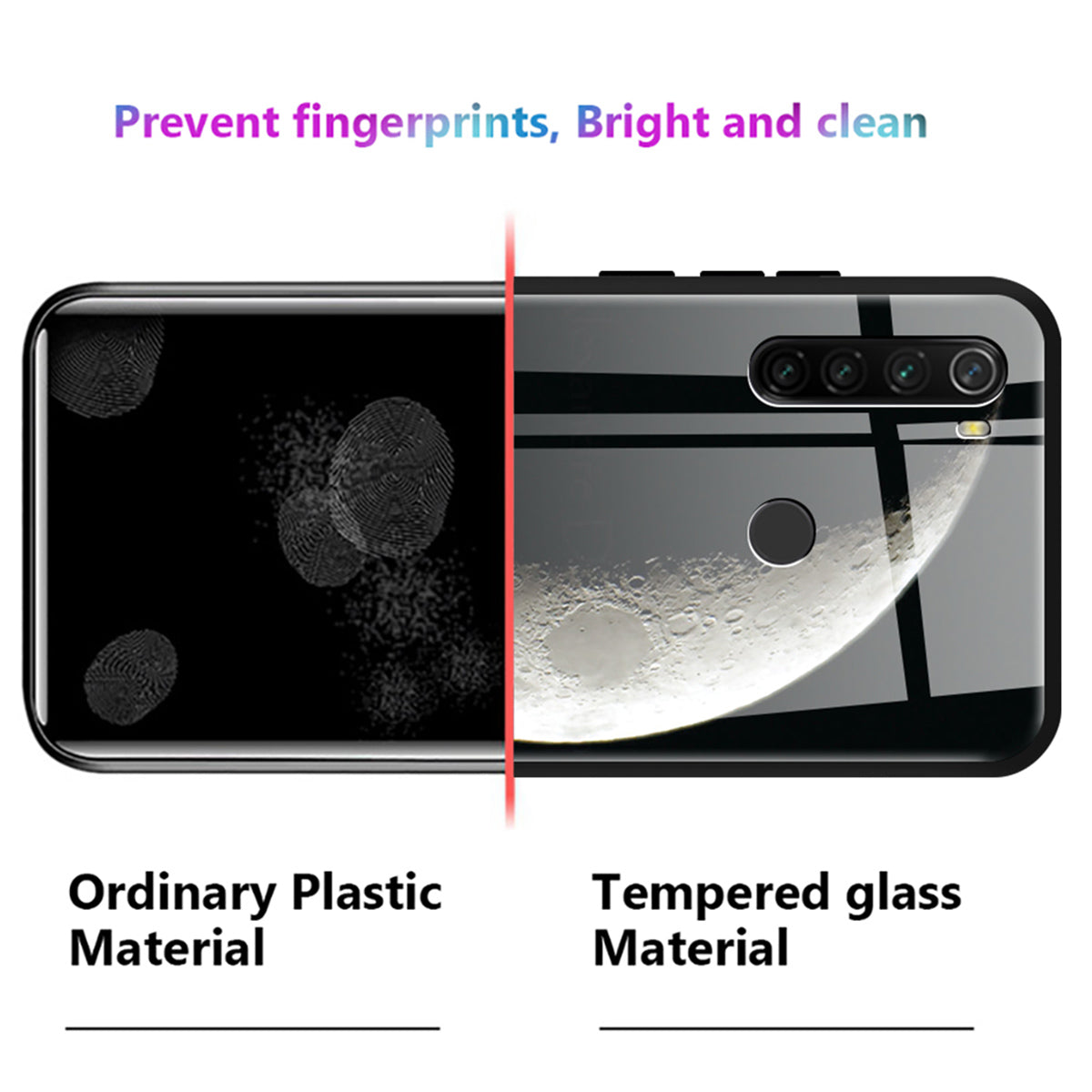 Pattern Printing Tempered Glass Back Cover + TPU Frame Well-Protected Hybrid Case Cover for iPhone 13 Pro 6.1 inch