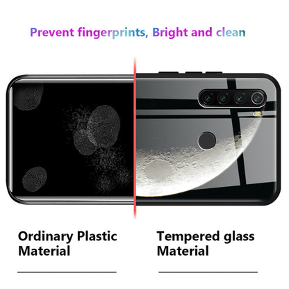 Pattern Printing Tempered Glass Back Cover + TPU Frame Well-Protected Hybrid Case Cover for iPhone 13 Pro 6.1 inch