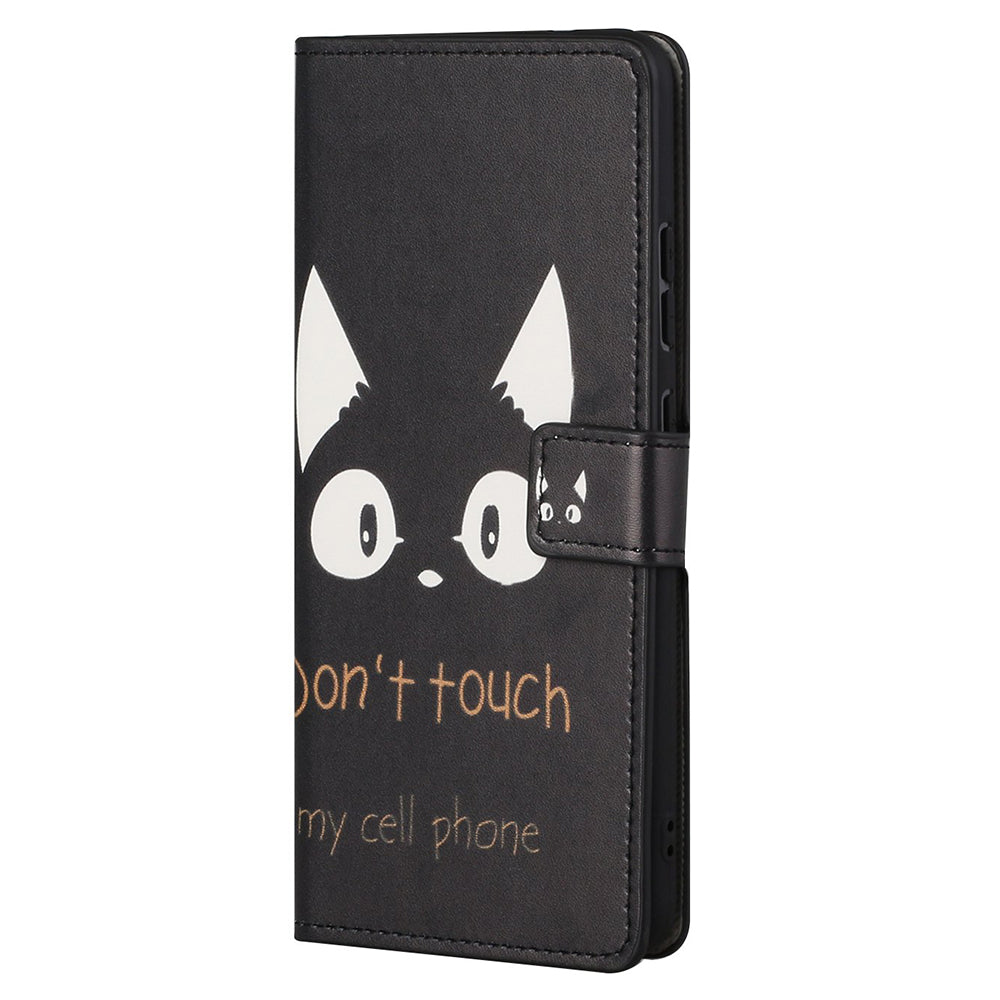 Stand Feature Pattern Printing Premium PU Leather Wallet Flip Protective Cover for iPhone 13 Pro Max 6.7 inch