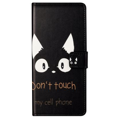 Stand Feature Pattern Printing Premium PU Leather Wallet Flip Protective Cover for iPhone 13 Pro Max 6.7 inch
