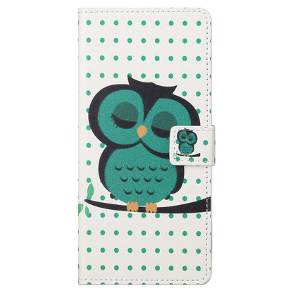 Stand Feature Pattern Printing Premium PU Leather Wallet Flip Protective Cover for iPhone 13 Pro Max 6.7 inch