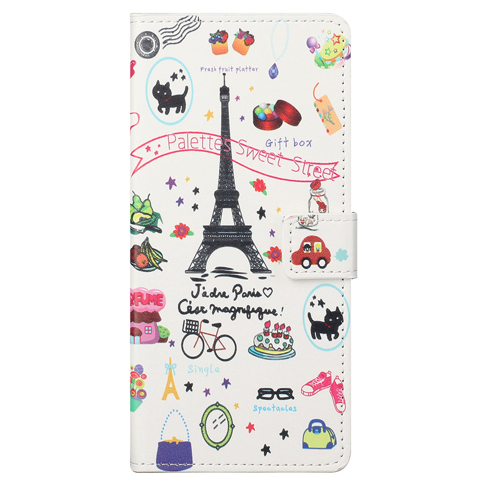 Stand Feature Pattern Printing Premium PU Leather Wallet Flip Protective Cover for iPhone 13 Pro Max 6.7 inch