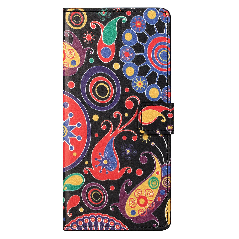 Stand Feature Pattern Printing Premium PU Leather Wallet Flip Protective Cover for iPhone 13 Pro Max 6.7 inch