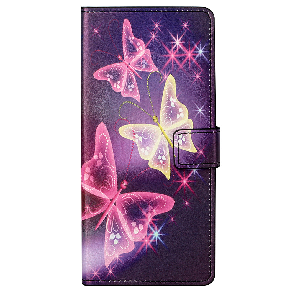 Stand Feature Pattern Printing Premium PU Leather Wallet Flip Protective Cover for iPhone 13 Pro Max 6.7 inch
