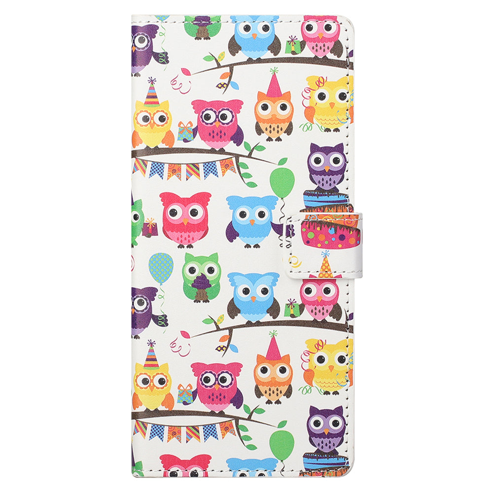 Stand Feature Pattern Printing Premium PU Leather Wallet Flip Protective Cover for iPhone 13 Pro Max 6.7 inch