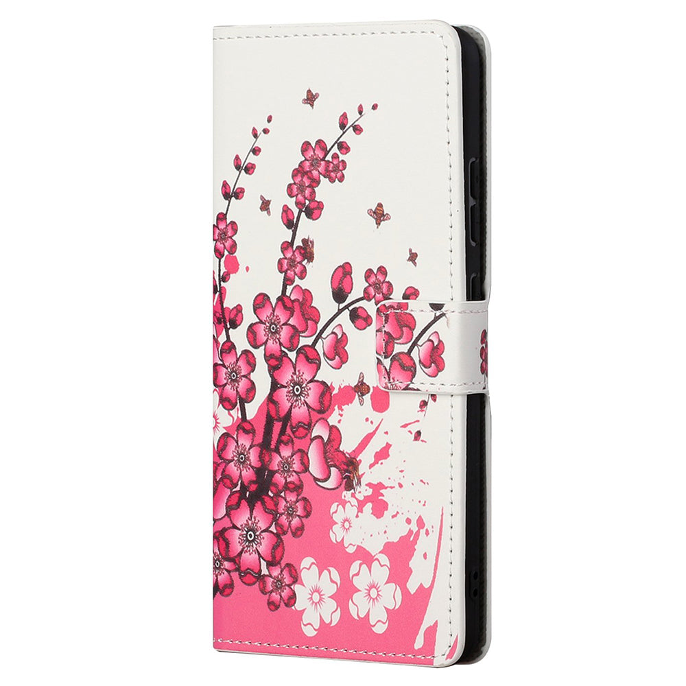 Stand Feature Pattern Printing Premium PU Leather Wallet Flip Protective Cover for iPhone 13 Pro Max 6.7 inch