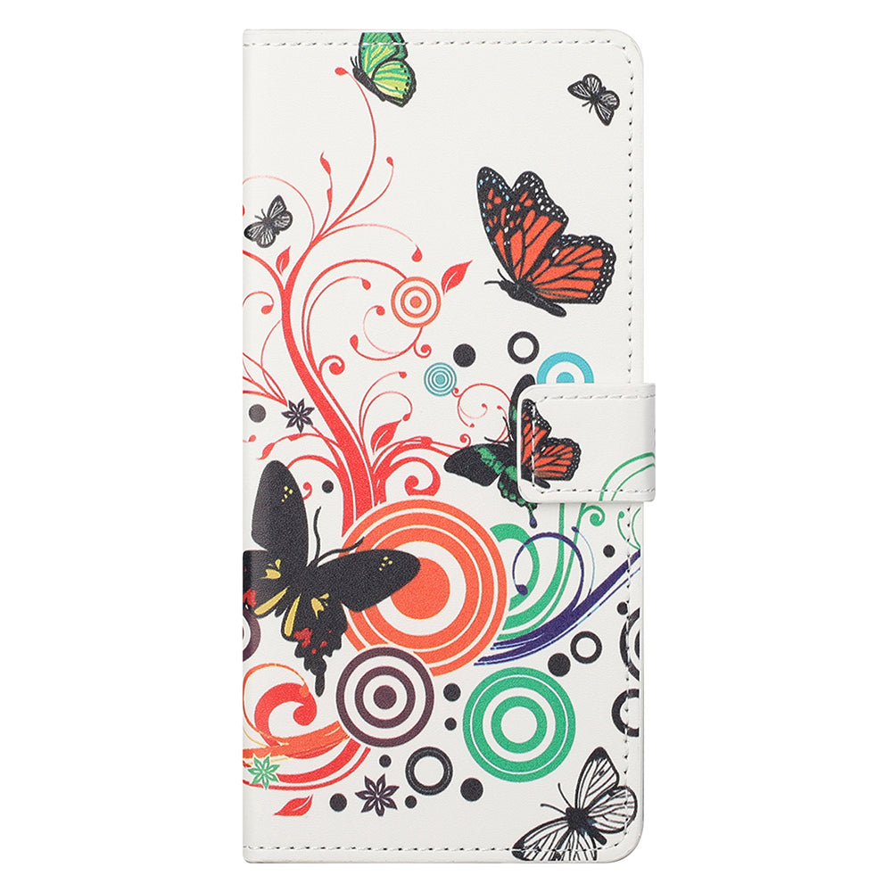 Stand Feature Pattern Printing Premium PU Leather Wallet Flip Protective Cover for iPhone 13 Pro Max 6.7 inch