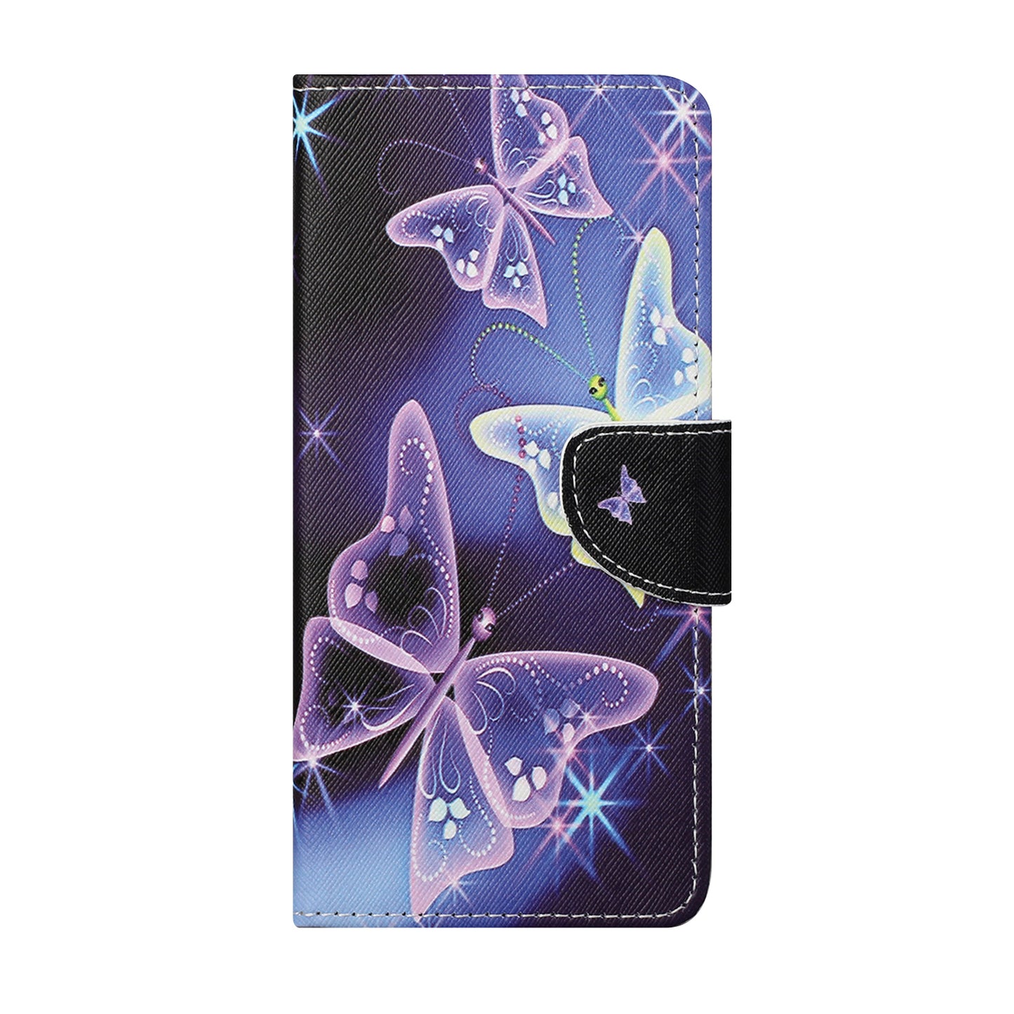 Pattern Printing Cross Texture Leather Wallet Stand Case for iPhone 13 Pro Max