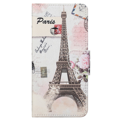 Pattern Printing Cross Texture Leather Wallet Stand Case for iPhone 13 Pro Max