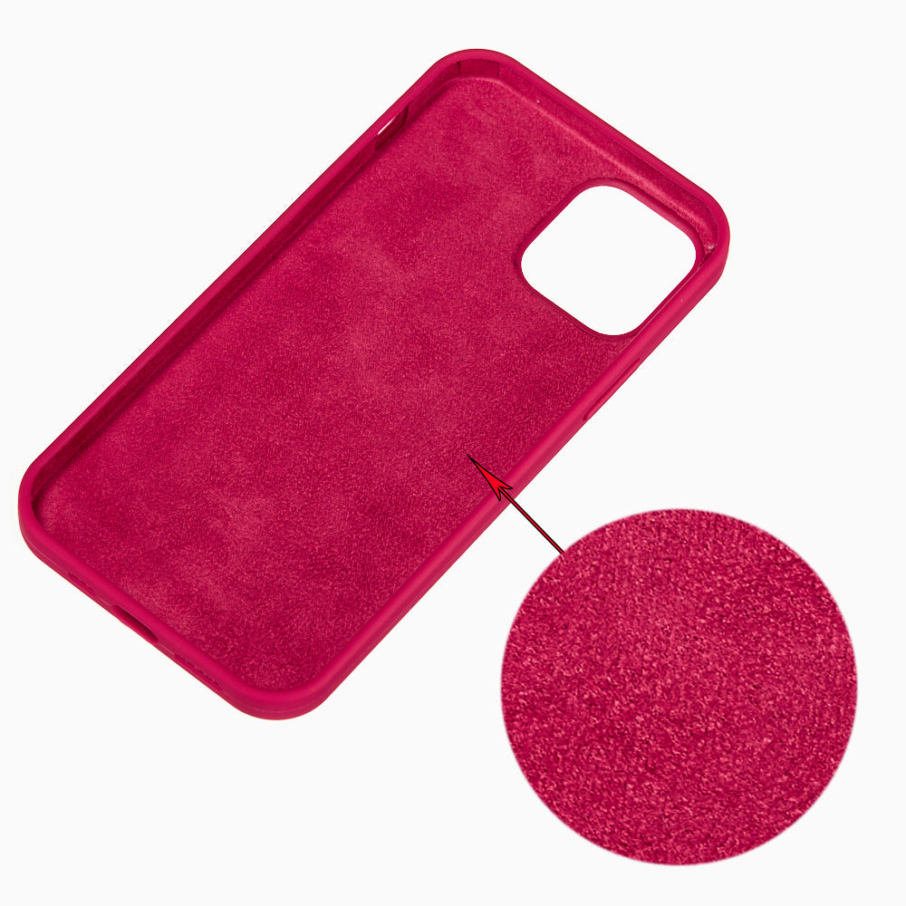 Liquid Silicone Solid Color Protective Phone Case for iPhone 13 Pro Max 6.7 inch