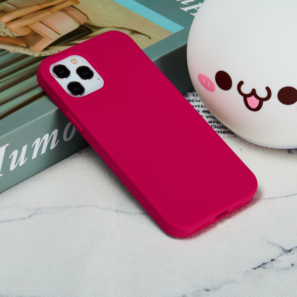 Liquid Silicone Solid Color Protective Phone Case for iPhone 13 Pro Max 6.7 inch