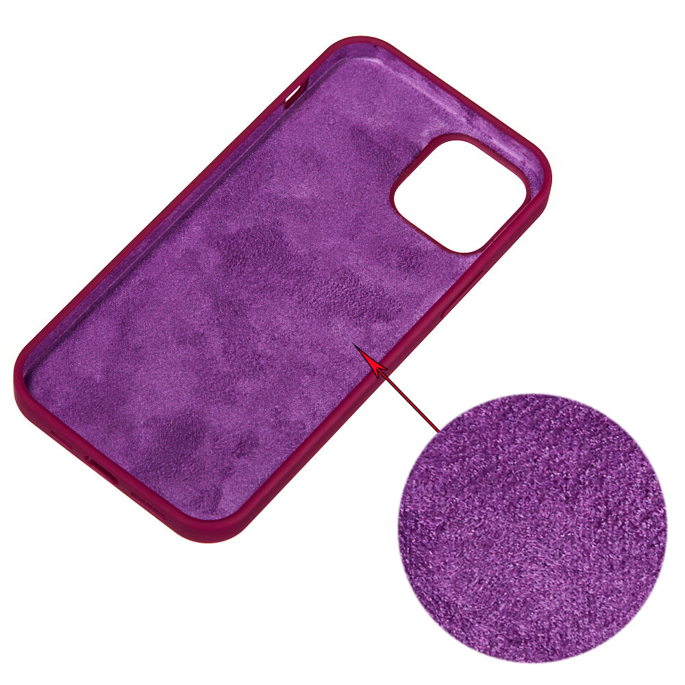 Liquid Silicone Solid Color Protective Phone Case for iPhone 13 Pro Max 6.7 inch
