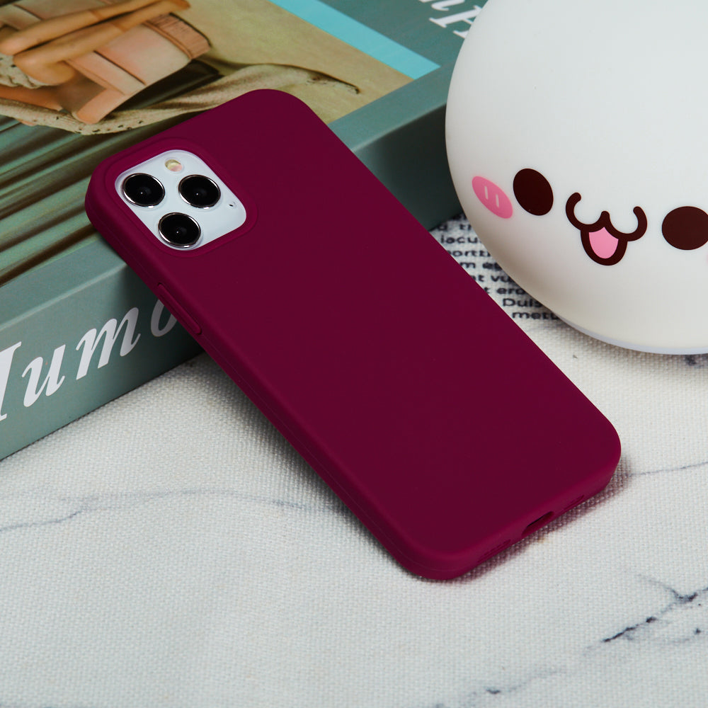 Liquid Silicone Solid Color Protective Phone Case for iPhone 13 Pro Max 6.7 inch
