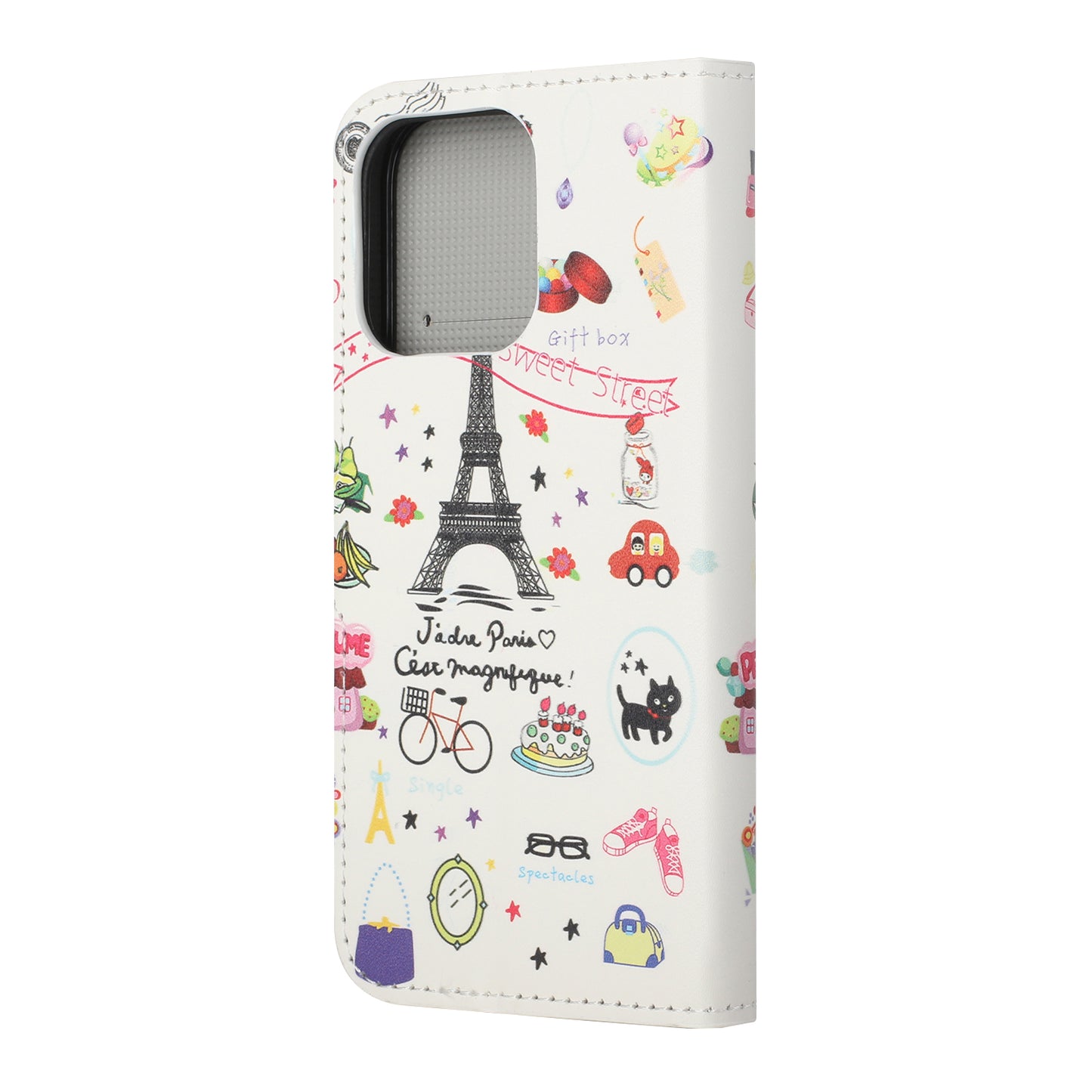 Wallet Cute Pattern Printing PU Leather Stand Feature Flip Cover for iPhone 13 Pro 6.1 inch