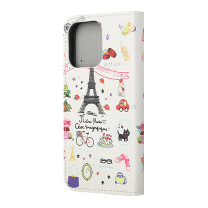 Wallet Cute Pattern Printing PU Leather Stand Feature Flip Cover for iPhone 13 Pro 6.1 inch