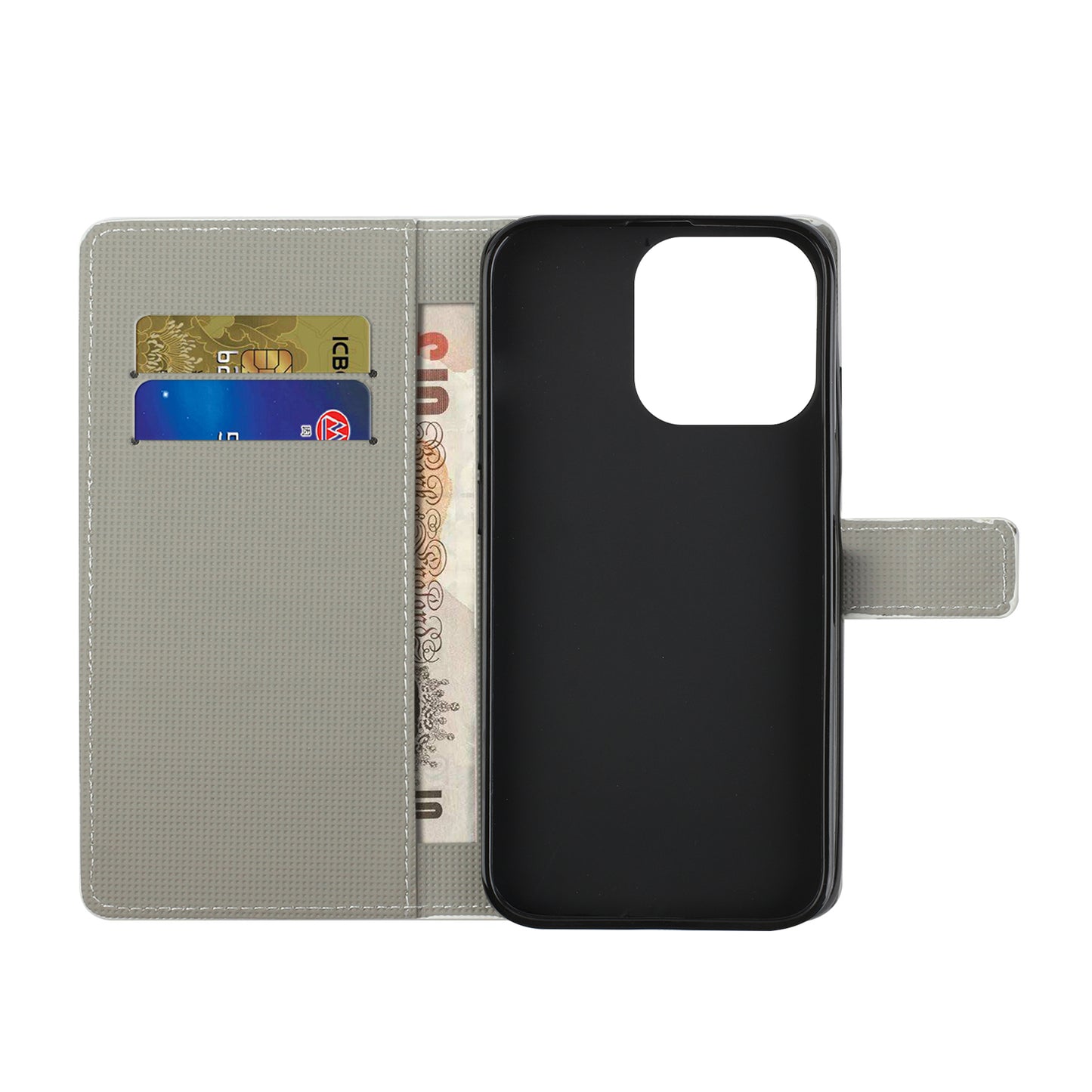 Wallet Cute Pattern Printing PU Leather Stand Feature Flip Cover for iPhone 13 Pro 6.1 inch