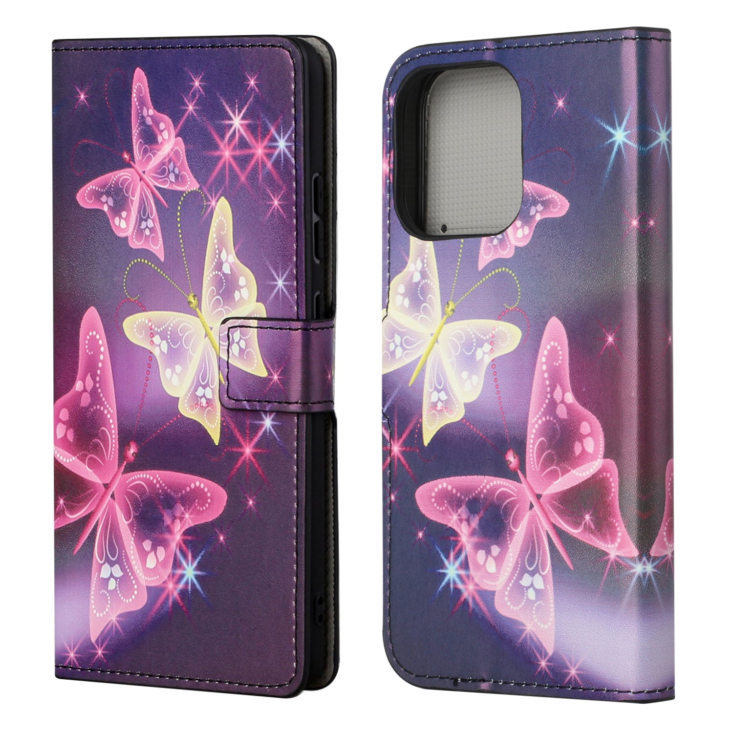 Wallet Cute Pattern Printing PU Leather Stand Feature Flip Cover for iPhone 13 Pro 6.1 inch