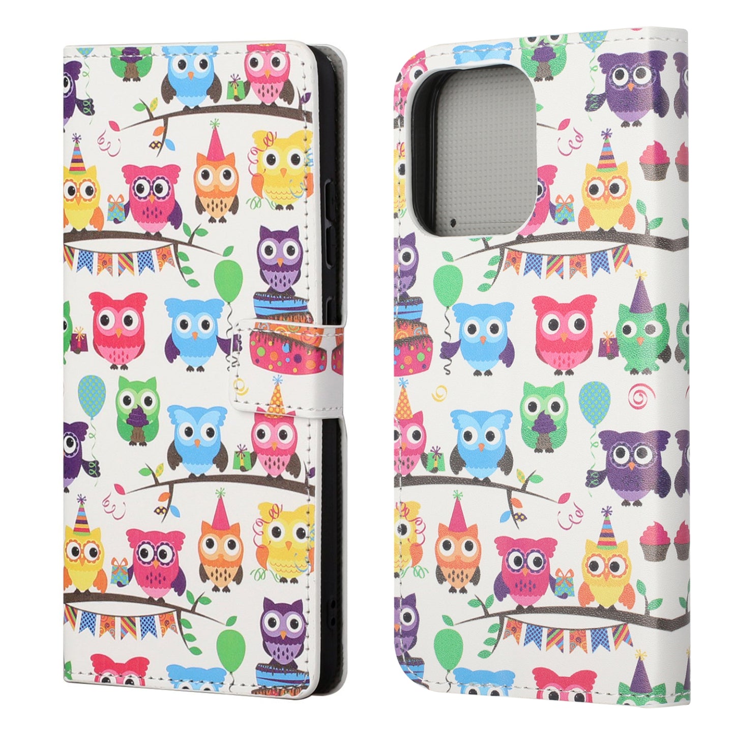 Wallet Cute Pattern Printing PU Leather Stand Feature Flip Cover for iPhone 13 Pro 6.1 inch