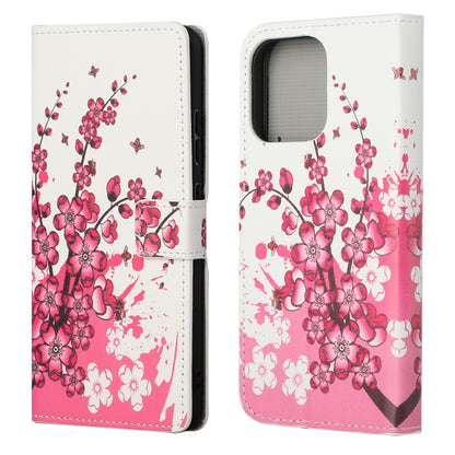 Wallet Cute Pattern Printing PU Leather Stand Feature Flip Cover for iPhone 13 Pro 6.1 inch