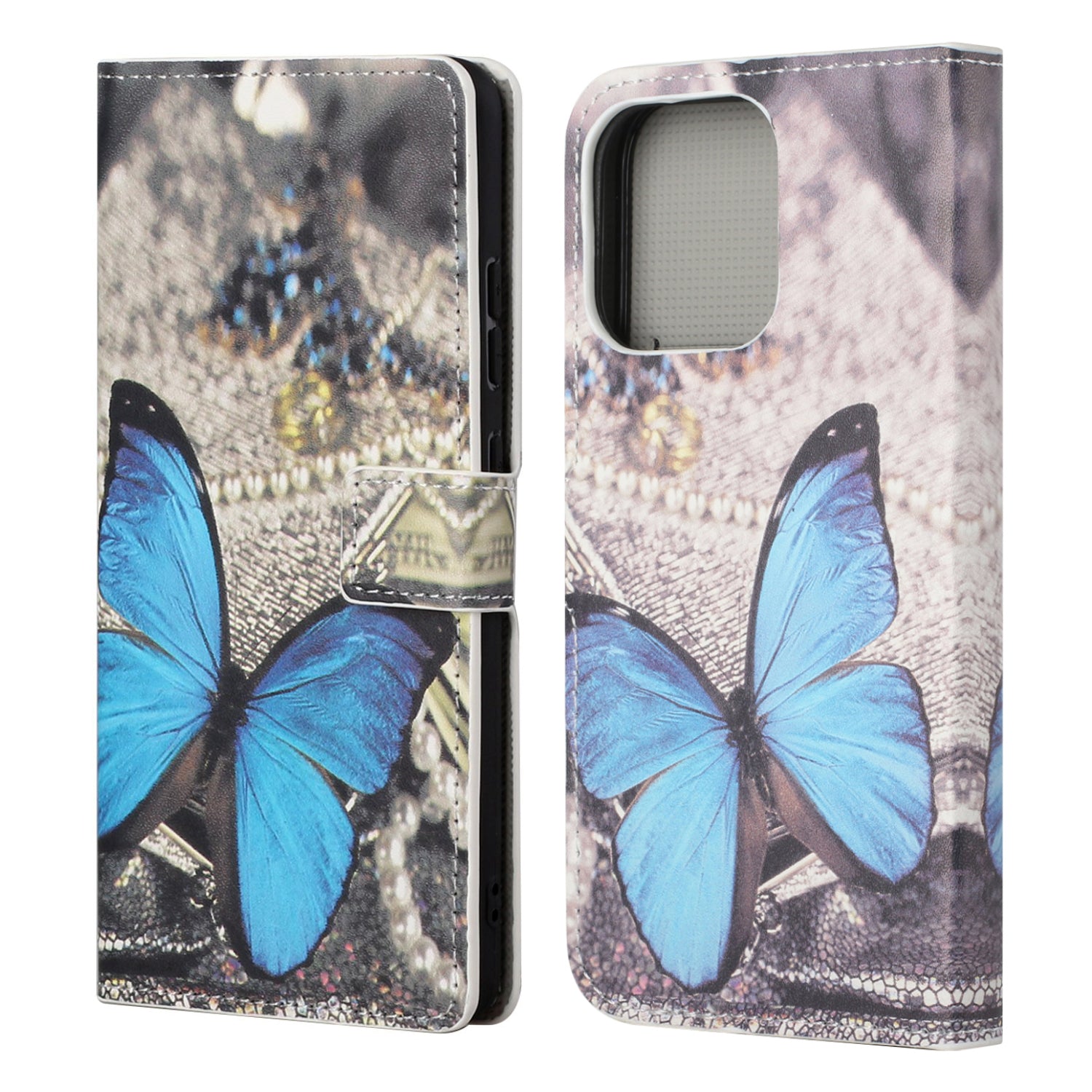 Wallet Cute Pattern Printing PU Leather Stand Feature Flip Cover for iPhone 13 Pro 6.1 inch