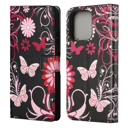 Wallet Cute Pattern Printing PU Leather Stand Feature Flip Cover for iPhone 13 Pro 6.1 inch