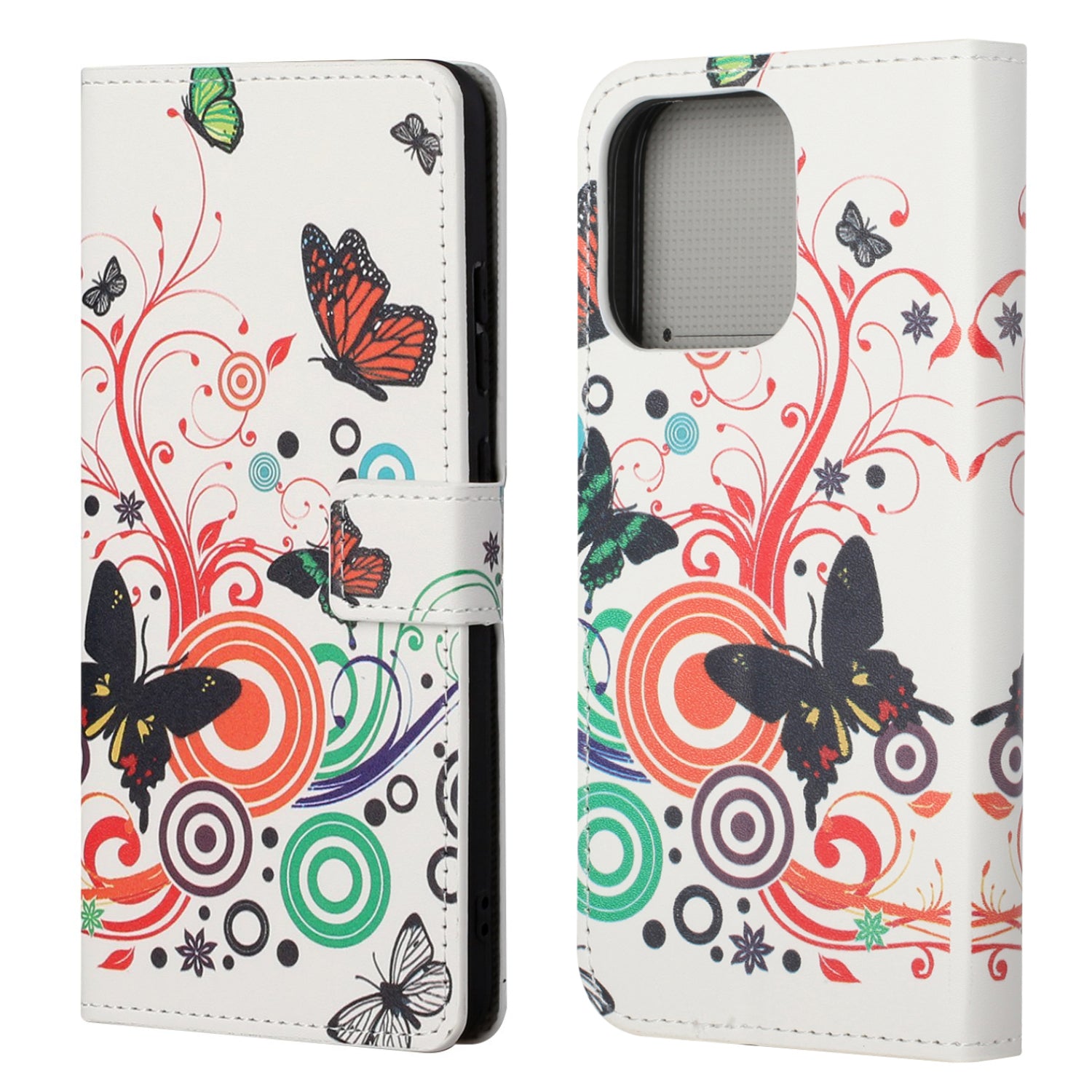 Wallet Cute Pattern Printing PU Leather Stand Feature Flip Cover for iPhone 13 Pro 6.1 inch