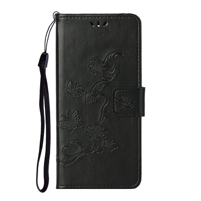 Imprint Butterfly Flower Leather Wallet Stand Phone Case Cover for iPhone 13 Pro
