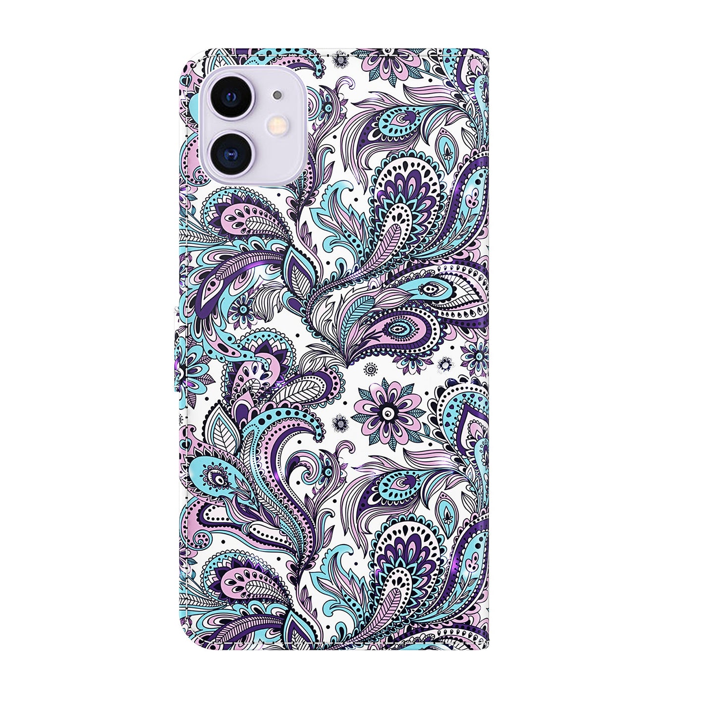 Stand 3D Pattern Printing PU Leather Wallet Magnetic Flip Folio Cover with Strap for iPhone 13 Pro Max 6.7 inch