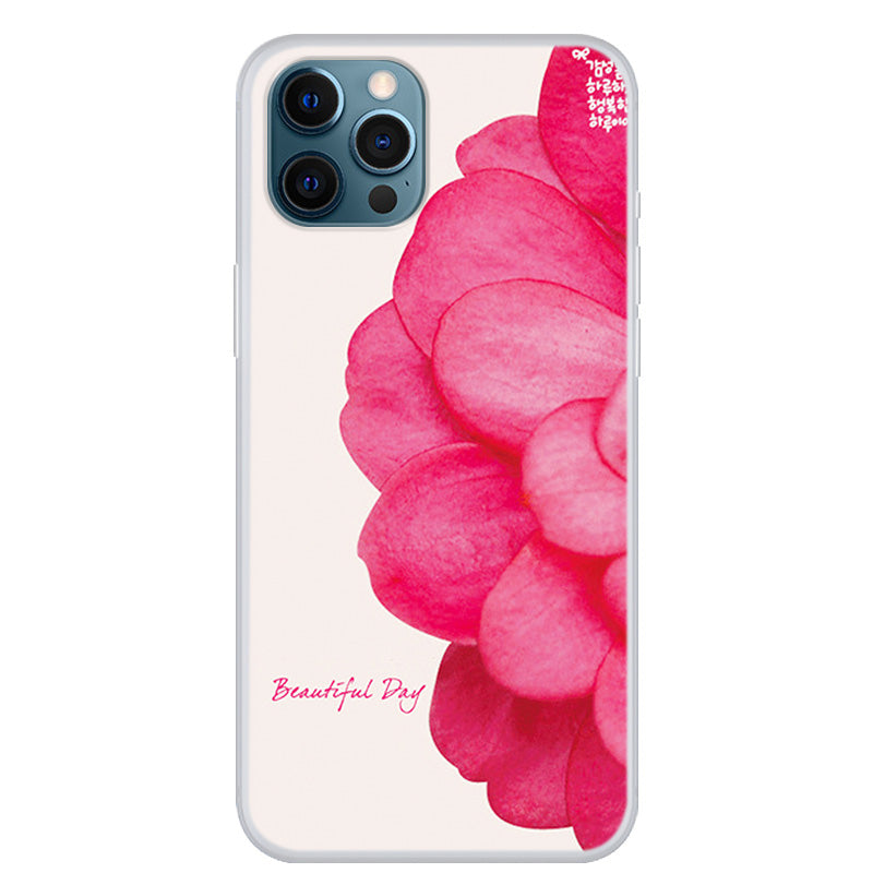 Clear Pattern Printing Design Soft TPU Protective Slim Shockproof Case for iPhone 13 Pro Max 6.7 inch