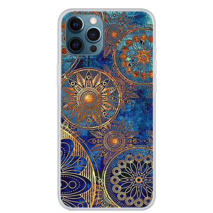 Clear Pattern Printing Design Soft TPU Protective Slim Shockproof Case for iPhone 13 Pro Max 6.7 inch