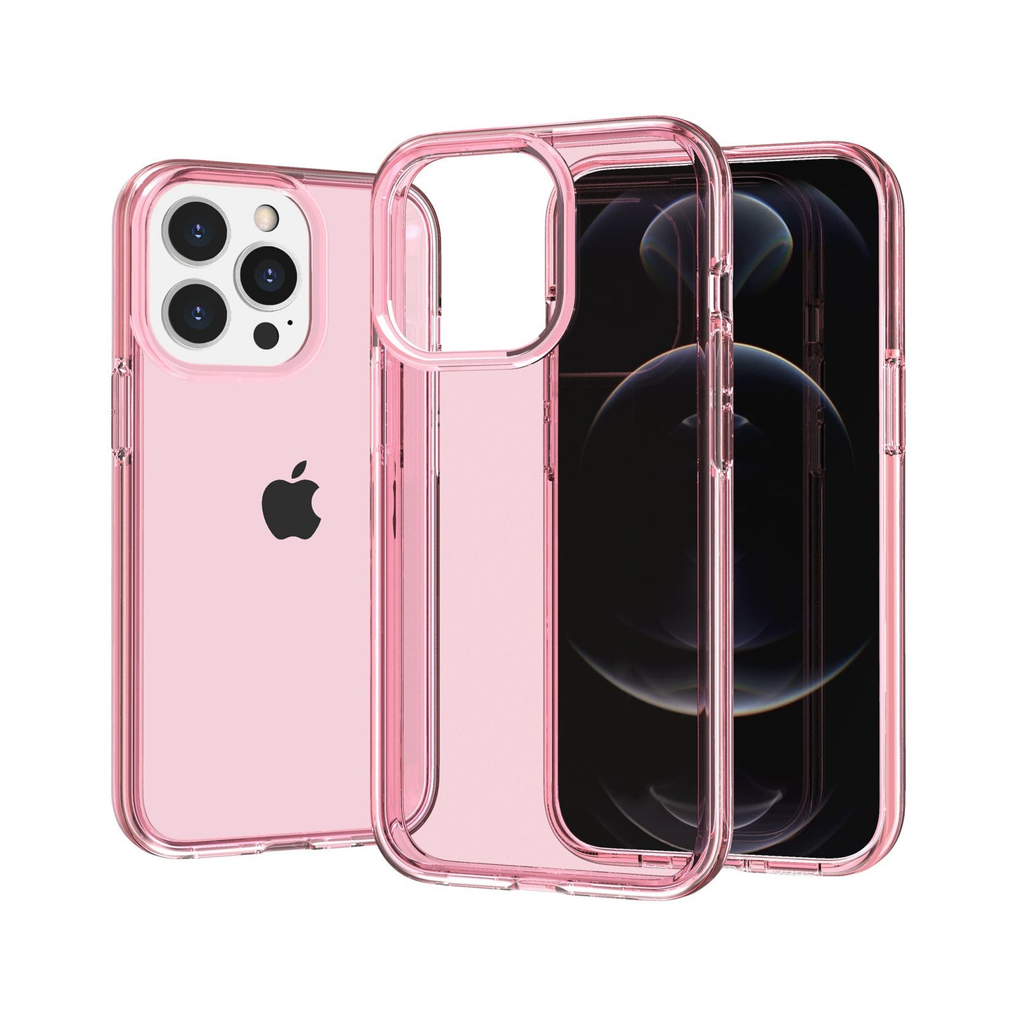 Anti-scratch Transparent PC+TPU Phone Back Case for iPhone 13 Pro 6.1 inch